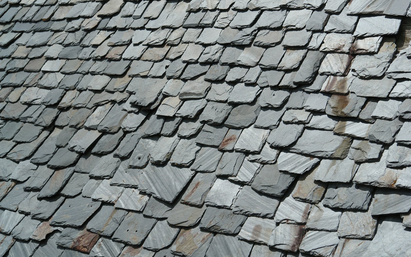 Close-up of a slate roof